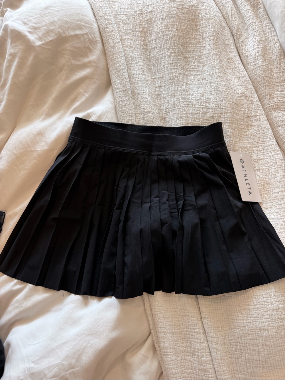 Athleta Black Pleated Athletic skort
